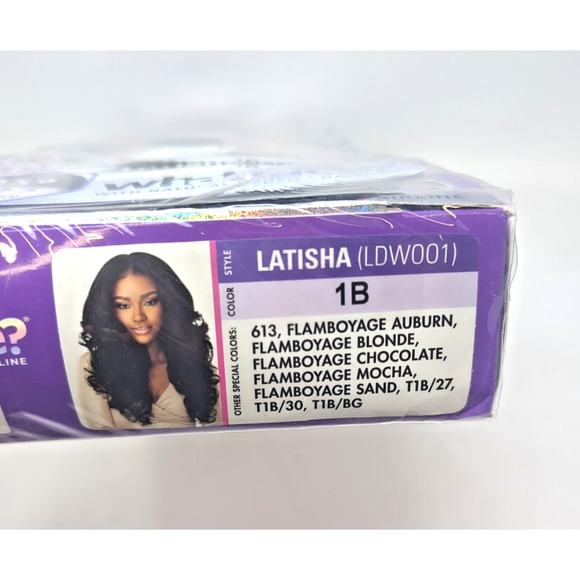 New Sensationnel Synthetic Cloud9 What Lace Wig - LATISHA Black LDW001 13x6 - Picture 3 of 4